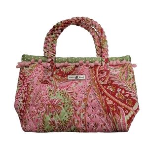 Isabella's Journey Green Paisley Petite Hand Bag